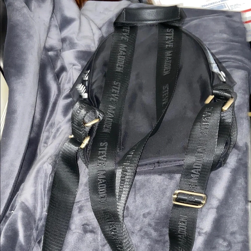 Steve Madden Mini Black Backpack Purse